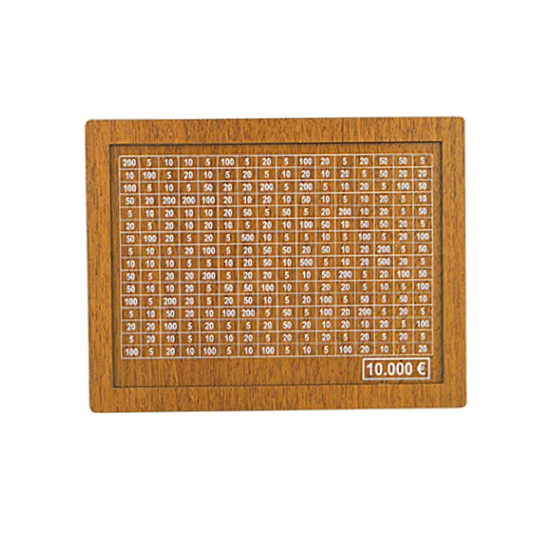 Money Box, Piggy Bank, Wood Money Bank, Reusable Money Box with Saving Goal and Numbers To Check for Helps The Habit of Saving