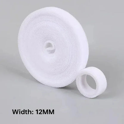 Wholesale 2/5M/Roll 12mm Width Cable Organizer USB Cable Winder Management nylon Free Cut Ties Mouse earphone Cord cable ties