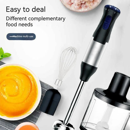 1000W Kitchen Immersion Blender 4 in 1 Stainless Steel handhold veggie Meat Chopper leg Whisk smothie pack