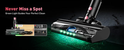 Cordless Vacuum Cleaner, 40Kpa/500W/45min 10 in 1 Powerful Stick Vacuum Cleaner for Home Pet Hair/Hard Floor/Carpet