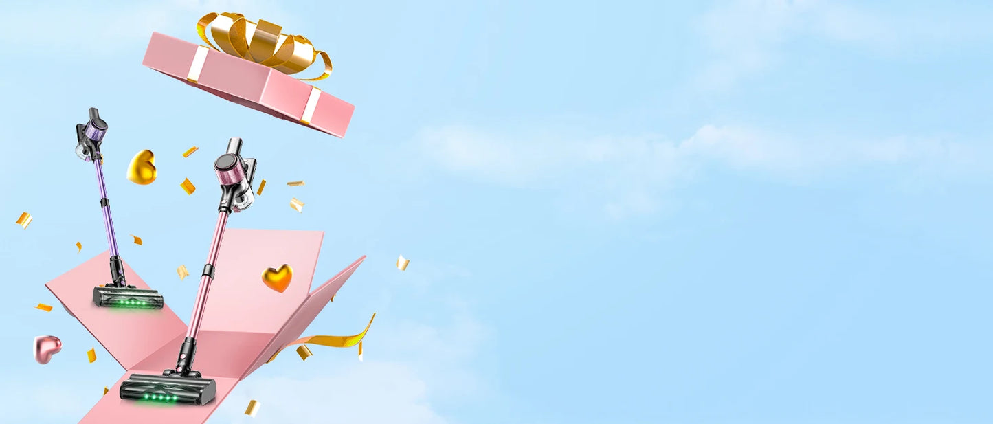 Cordless Vacuum Cleaner, 40Kpa/500W/45min 10 in 1 Powerful Stick Vacuum Cleaner for Home Pet Hair/Hard Floor/Carpet