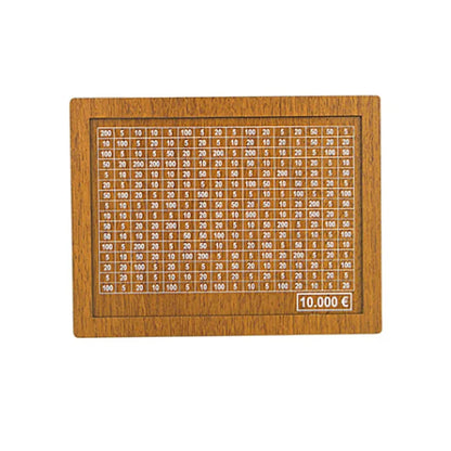 Money Box, Piggy Bank, Wood Money Bank, Reusable Money Box with Saving Goal and Numbers To Check for Helps The Habit of Saving